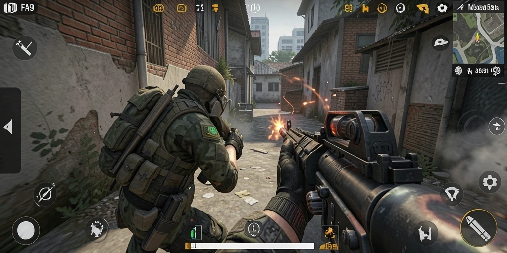 Tampilan gameplay seru dan intens dalam FA99.